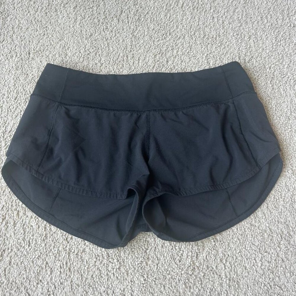 Lululemon Lulu Speed Up Short Black Sz 4